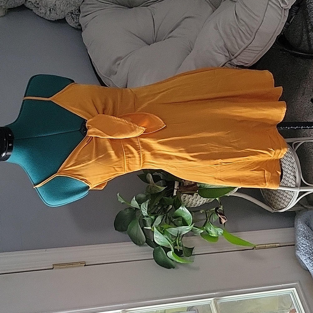 Shein Golden Sun Dress XS